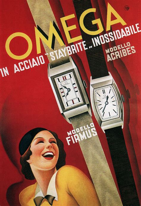 Omega Watch Vintage Poster 